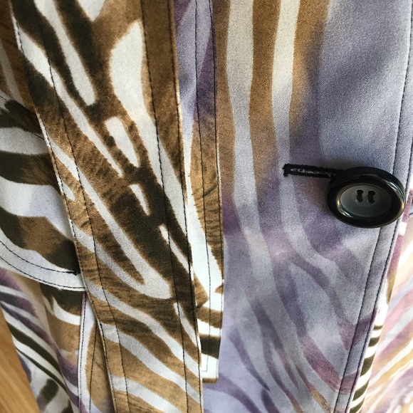 Alberto Makali zebra animal print coat size 14 - Picture 6 of 14